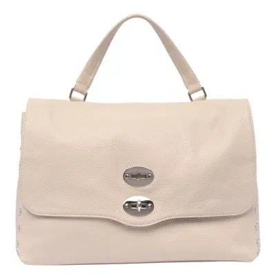 Zanellato Postina Twist-lock Tote Bag In Whte Onice