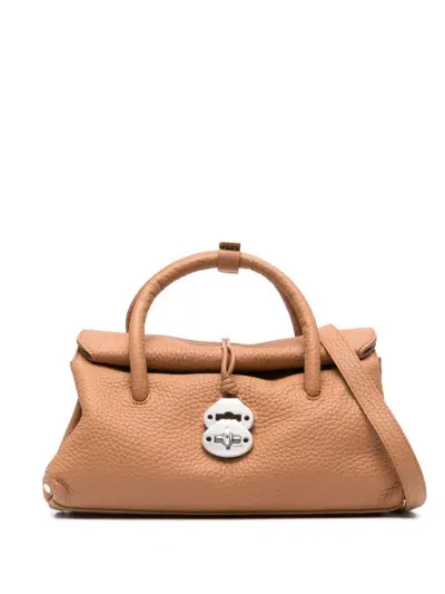 Zanellato Small Dotta Centauro Tote Bag In Brown