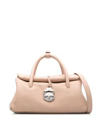 Zanellato Alma Centauro Mall Leather Handbag In Pink