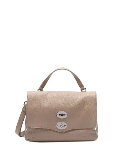 Zanellato Postina Daily Small Leather Handbag In Beige