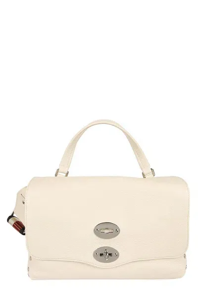 Zanellato Small Postina Messenger Bag In White Biancone