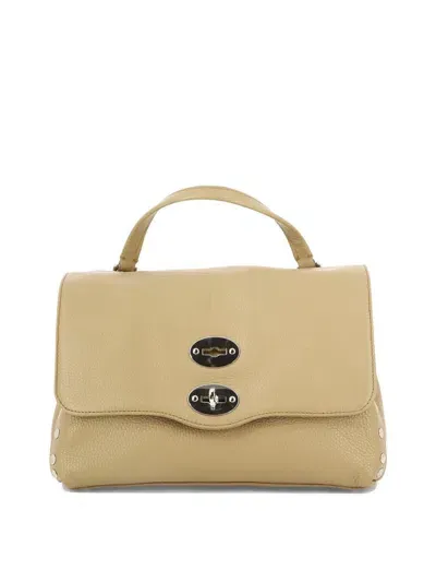 Zanellato Small Postina Top Handle Bag In Beige