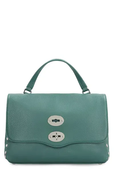 Zanellato Dark Green Leather Small Postina Handbag