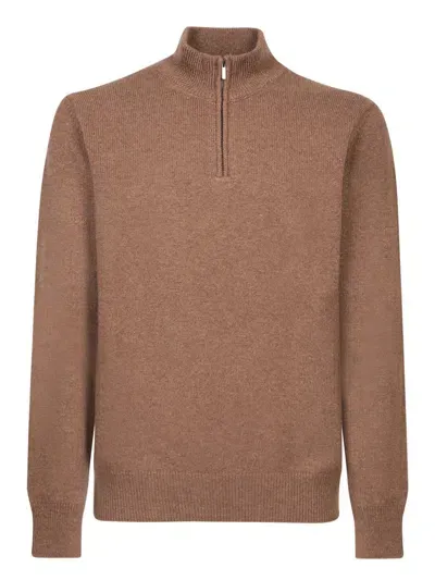 Zanone Knitwear In Brown