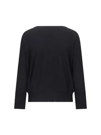 Zanone Neckline Sweater In Black