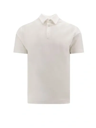 Zanone Organic Cotton Basic Polo Shirt In White