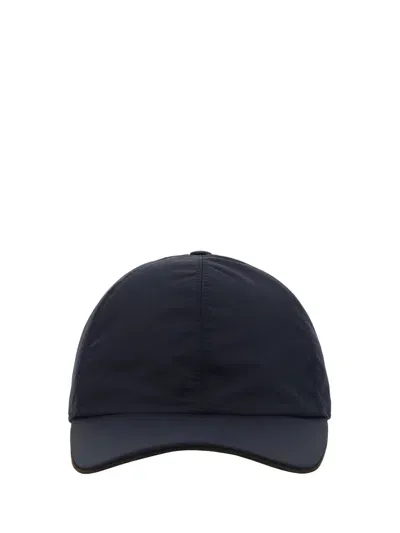 Zegna Baseball Cap In Blue