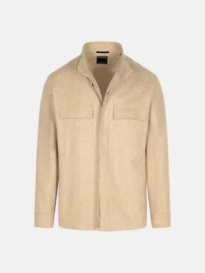 Zegna Beige Cashmere Jacket