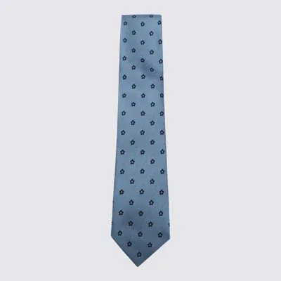 Zegna Blue Silk Tie