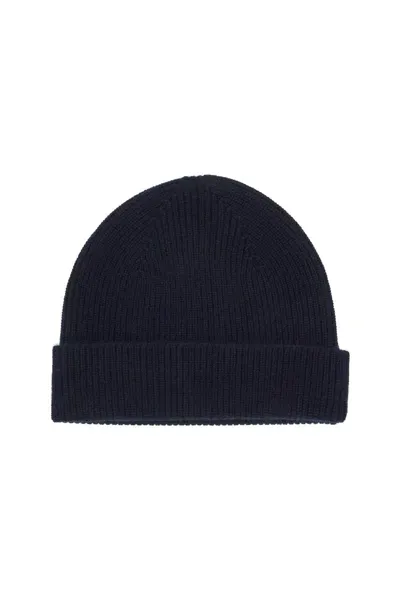 Zegna Cappello Beanie In Oasi Cashmere In Blue