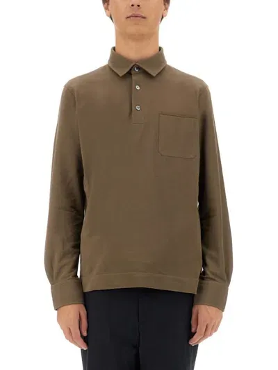 Zegna Cotton Polo In Beige