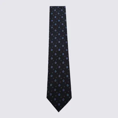 Zegna Dark Blue Silk Tie