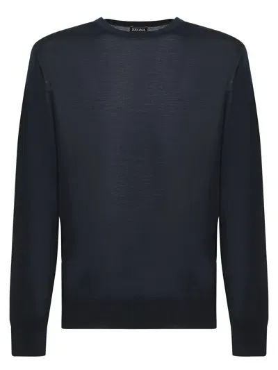 Zegna High Performance Blue Sweater