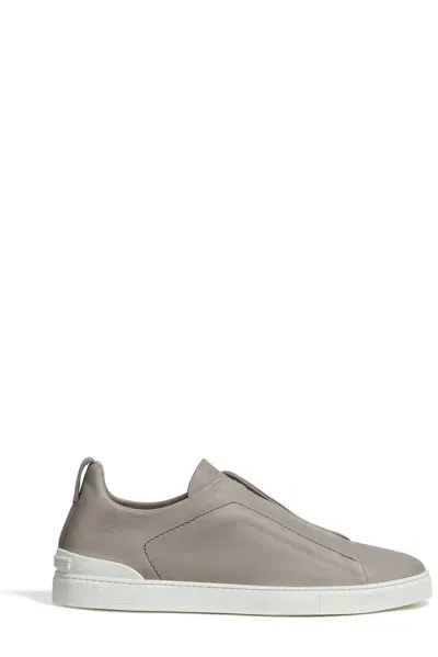 Zegna Triple Stitch™ Secondskin Sneakers In Grey