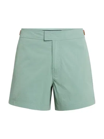 Zegna 232 Road Brand Mark Swim Short In Green