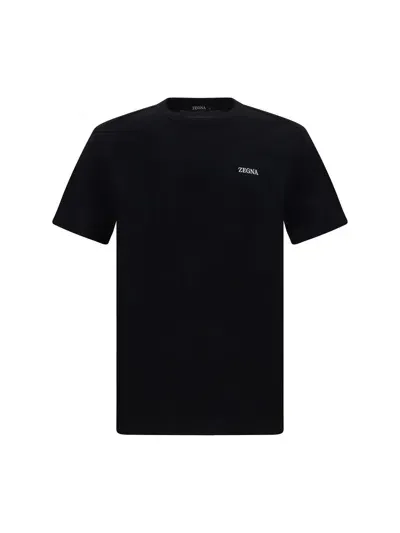 Zegna Men T-shirt In Dark Brown