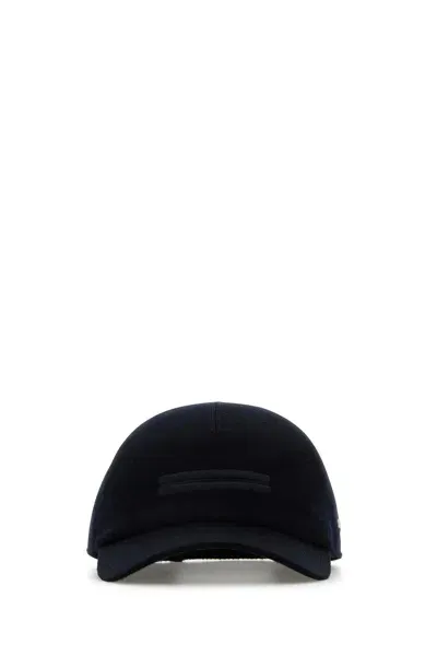 Zegna Midnight Blue Cashmere Baseball Cap