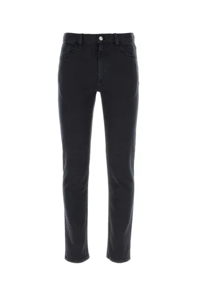 Zegna Midnight Blue Stretch Denim Roccia Jeans In Black