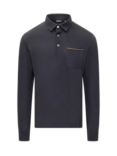 Zegna Polo In Blue