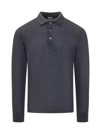 Zegna Polo In Blue