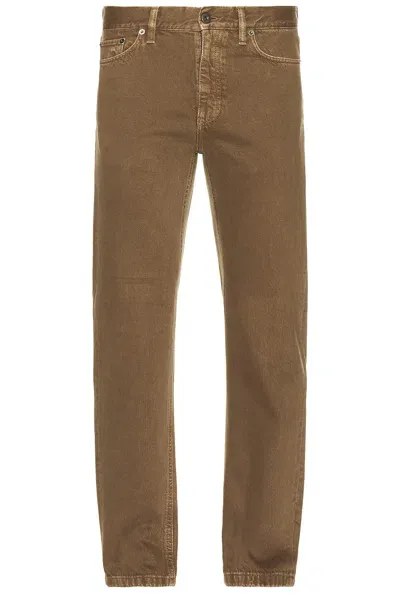 Zegna Pure Denim Jean In Khaki