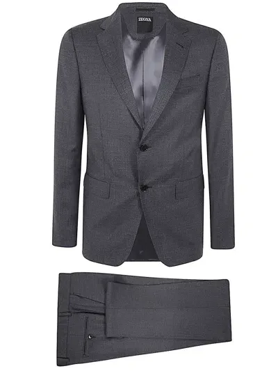 Zegna Pure Wool Suit In Grey