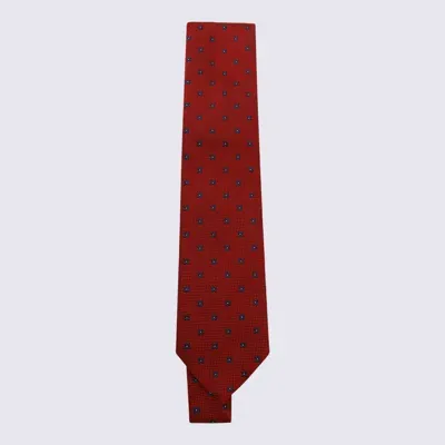 Zegna Red Silk Tie