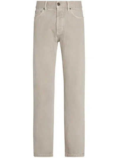 Zegna Roccia Jeans In Beige