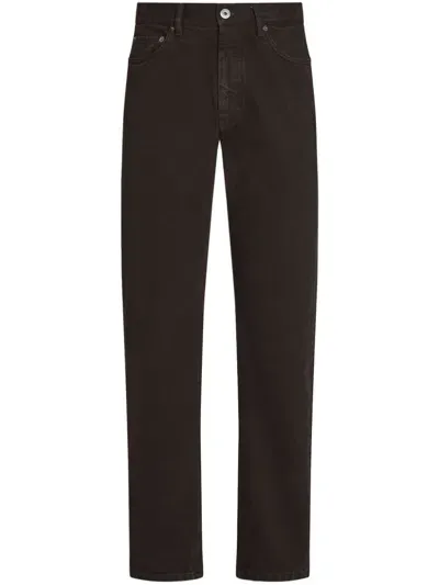 Zegna Roccia Jeans In Brown