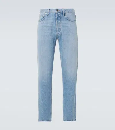 Zegna Roccia Straight Jeans In Blue