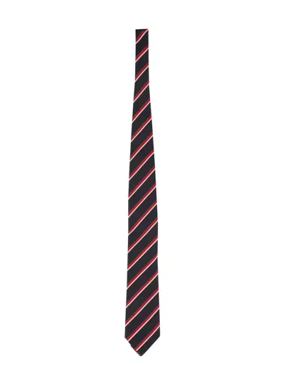 Zegna Silk Jacquard Tie In Multicolour