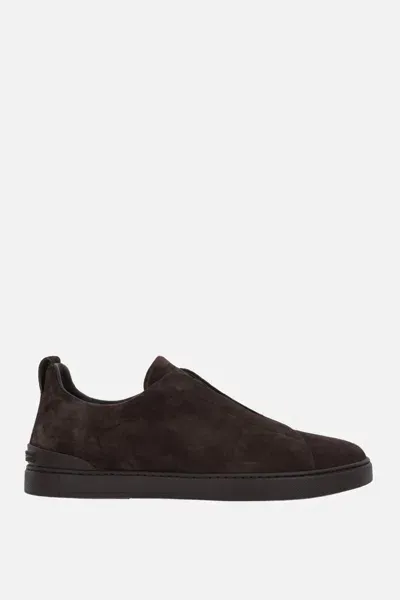 Zegna Sneakers In Braun