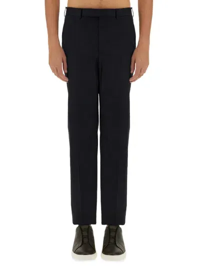 Zegna Straight Leg Pants In Black