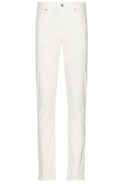 Zegna Stretch Gabardine Denim Jean In White