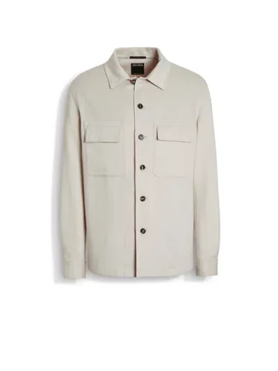 Zegna Surchemise Alba En Oasi Cashmere In White