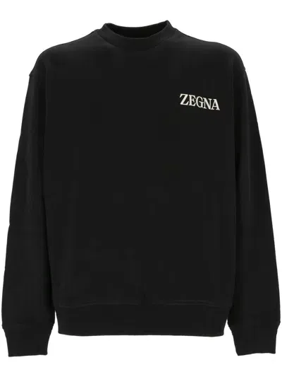 Zegna Sweaters In Black