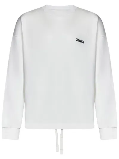 Zegna Sweatshirt In White