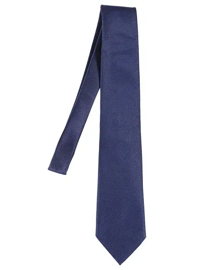 Zegna Tie In Blu Navy