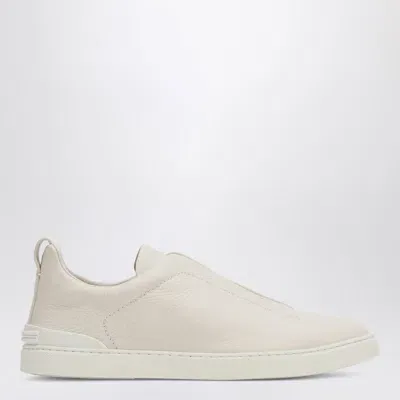 Zegna Triple Stitch Sneakers In Beige