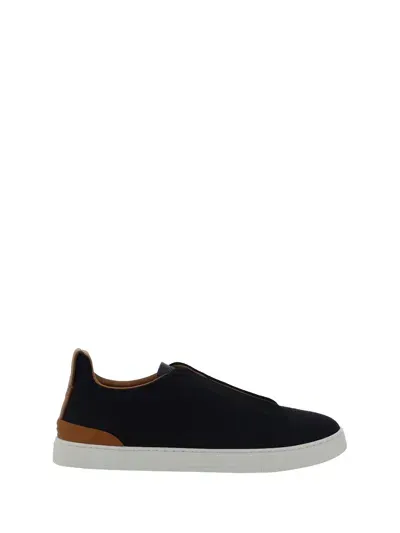 Zegna Triple Stitch Sneakers In Snr