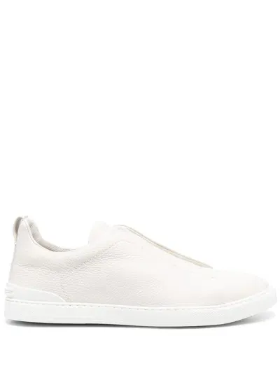 Zegna 'triple Stitch' Sneakers In White