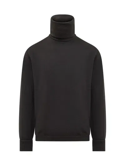 Zegna Turtleneck Sweater In Black