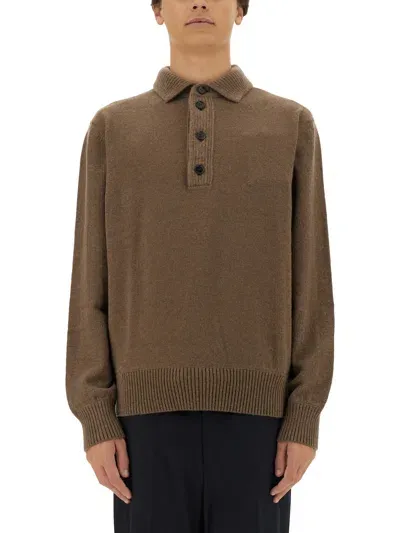 Zegna Wool Polo. In Green