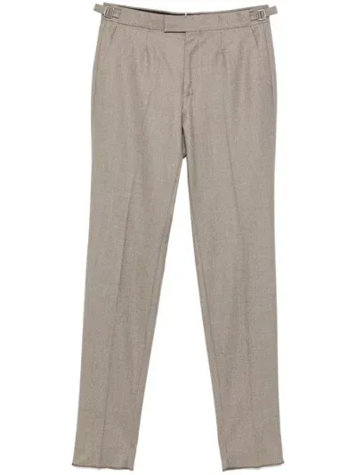 Zegna Wool Trousers In Neutrals