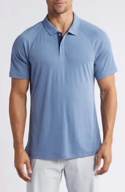 Zella Ace Piqué Performance Golf Polo In Blue Coronet