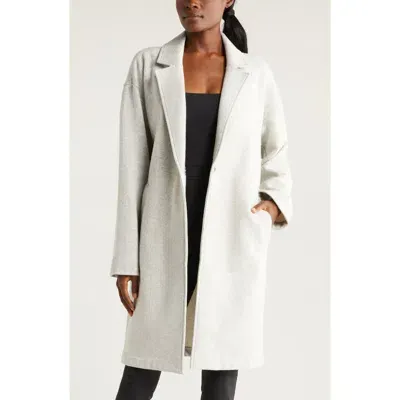 Zella Cloud Fleece Longline Blazer In Grey Light Heather