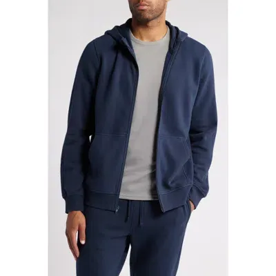 Zella Cloud Fleeze Zip Hoodie In Navy Eclipse