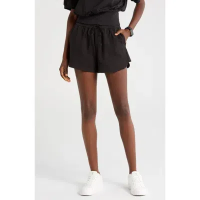 Zella French Terry Shorts In Black