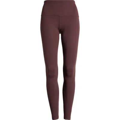 Zella Live In High Waist Leggings In Burgundy Fudge