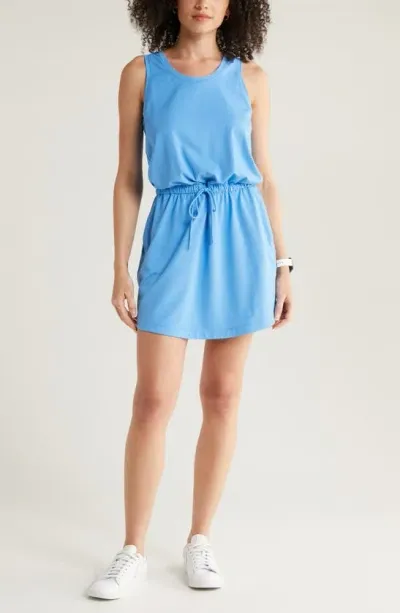 Zella Live In Sleeveless Dress In Blue Lapis